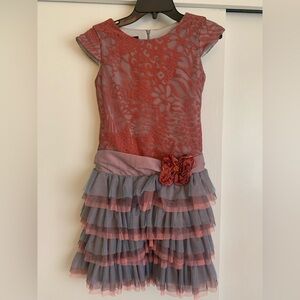 Isobella&Chloe Girls Size 10 Dress - great color combination- worn once!